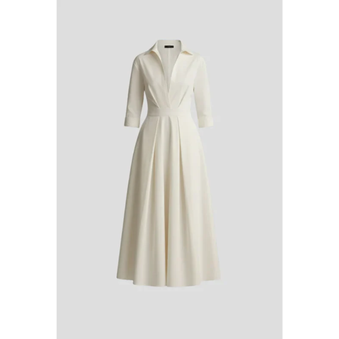 Joana | Damen Elegantes V-Ausschnitt Maxi Abendkleid