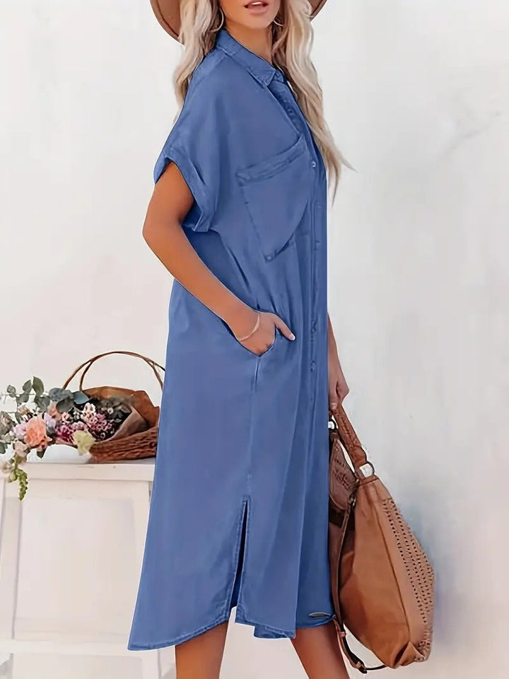 Christine | Abito camicia estivo casual da donna con bottoni