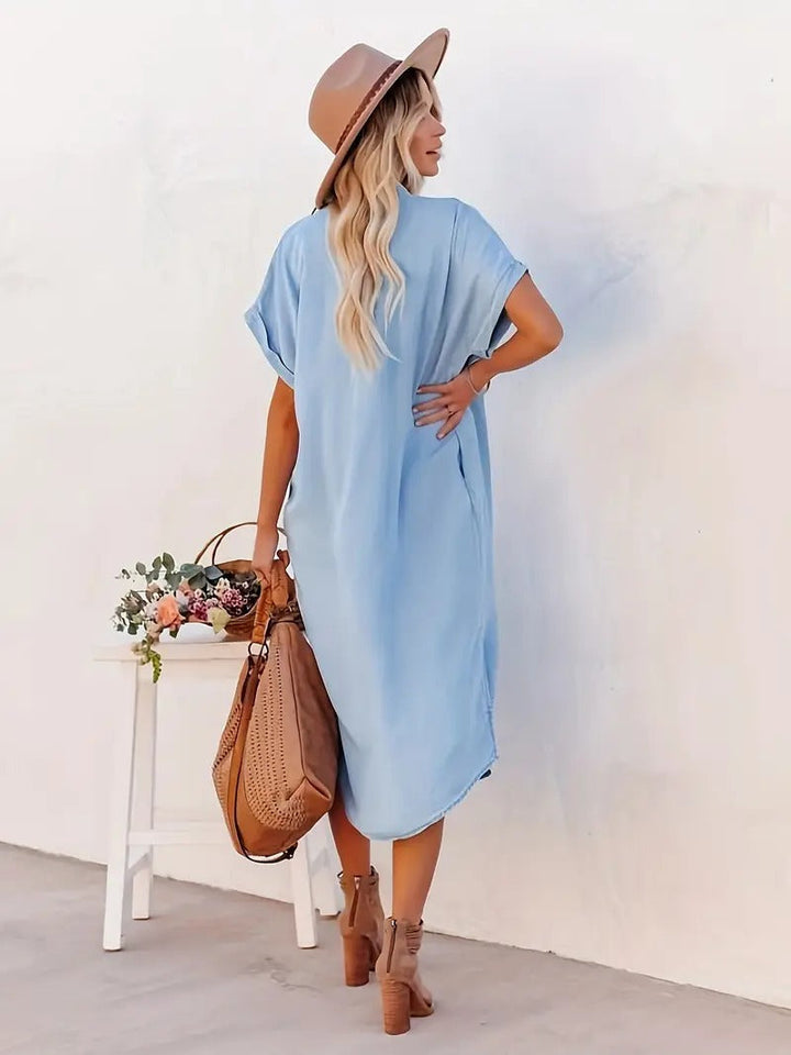 Christine | Abito camicia estivo casual da donna con bottoni