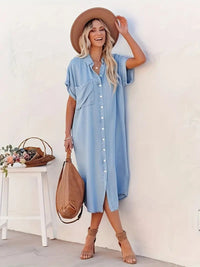 Christine | Abito camicia estivo casual da donna con bottoni