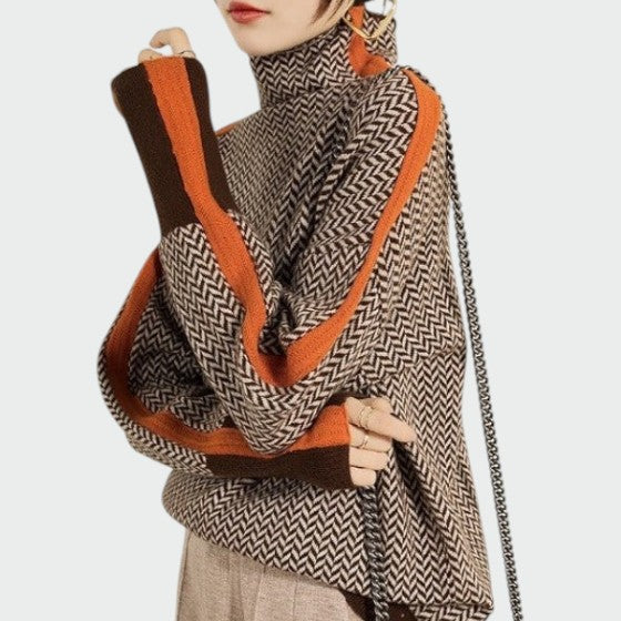 Belinda | Damen Klassisch Gestrickter Rollkragenpullover