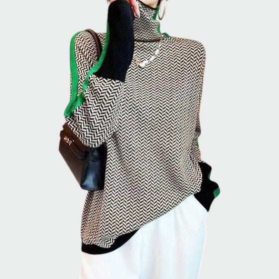 Belinda | Damen Klassisch Gestrickter Rollkragenpullover
