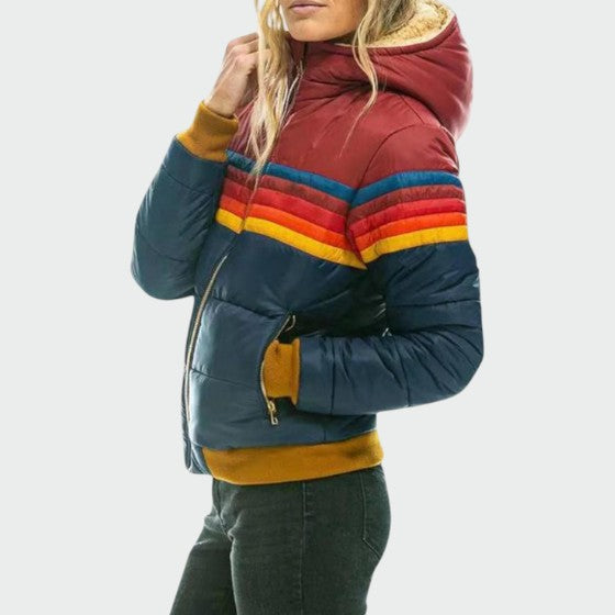 Quinn | Damen Wasserdichte Steppjacke mit Kapuze