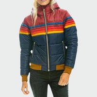 Quinn | Damen Wasserdichte Steppjacke mit Kapuze