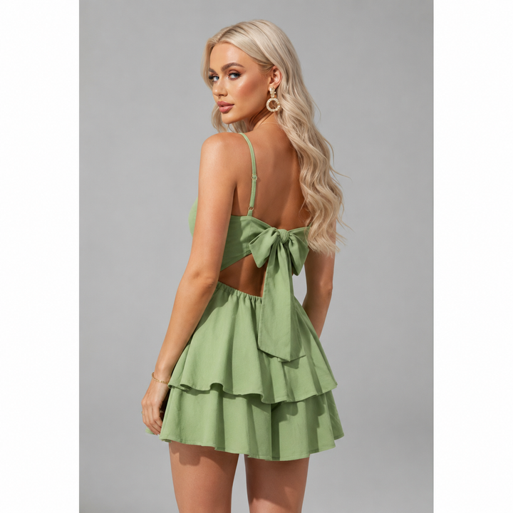 Alessia | Damen Leichtes Mini Sommerkleid