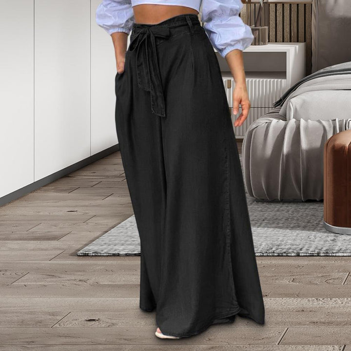 Mireva | Damen Sommer Bindegürtel Jeansrock