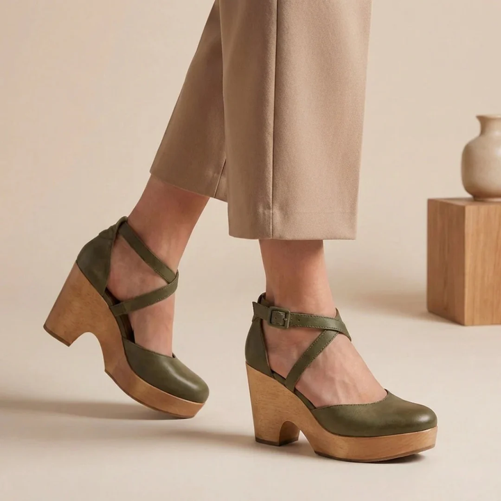 Neele | Damen Orthopädische Plateausandalen Mit Absatz