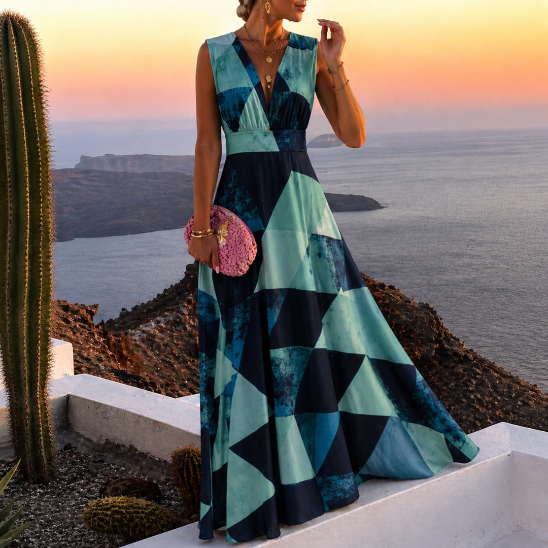 Isolde | Damen Sommer Ärmelloses Abendkleid