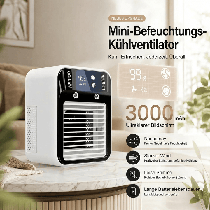 Mobiler Luftkühler Ventilator | Verdunstungskühlung Wassertank Tragbar
