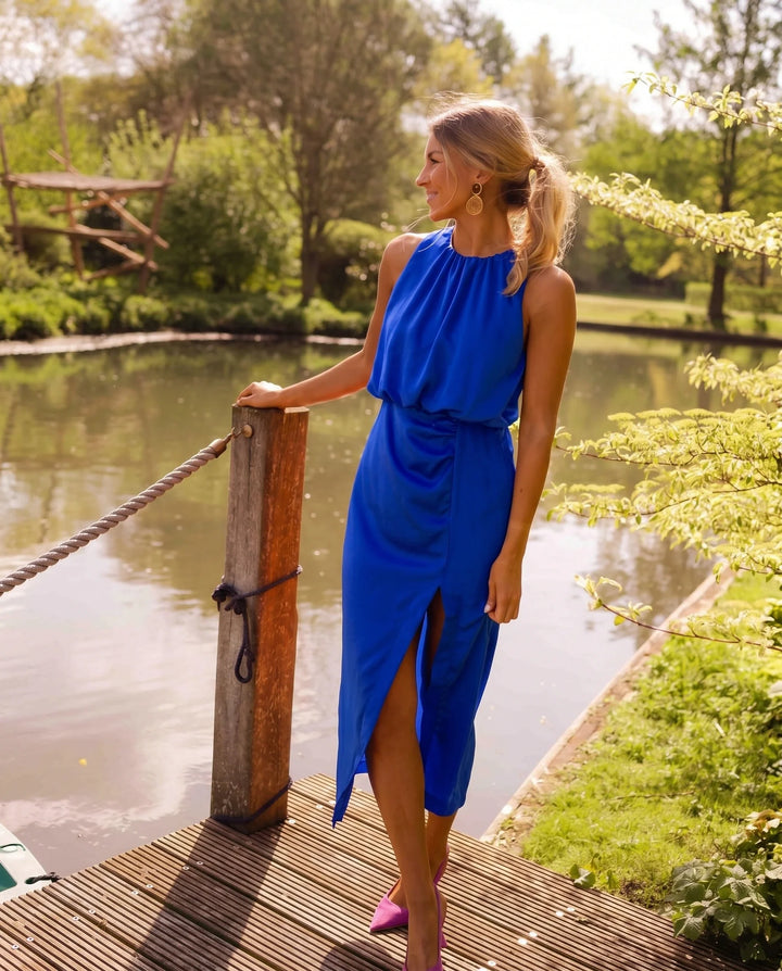 Enya | Damen Elegantes Armelloses Sommerkleid