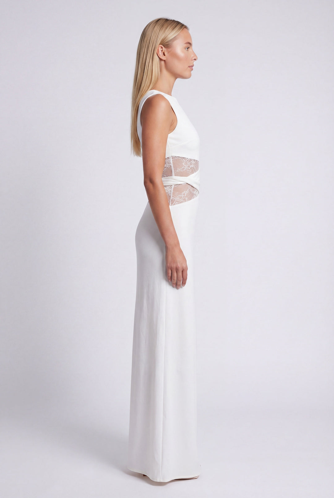 Florence | Abito elegante ricamato da donna per invitata a matrimonio con pizzo