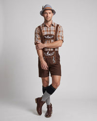 Cyrill | Herren Rustikale Trachten Lederhose mit Oberteil
