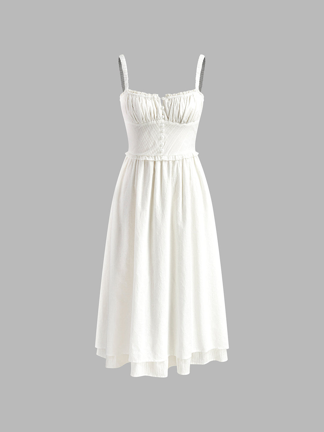 Marie | Damen Rüschen Sommer Midi Kleid