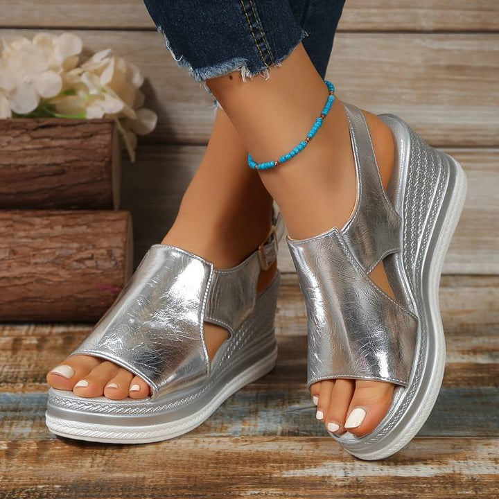 Rosina | Damen Sommer Orthopädische Plateausandalen