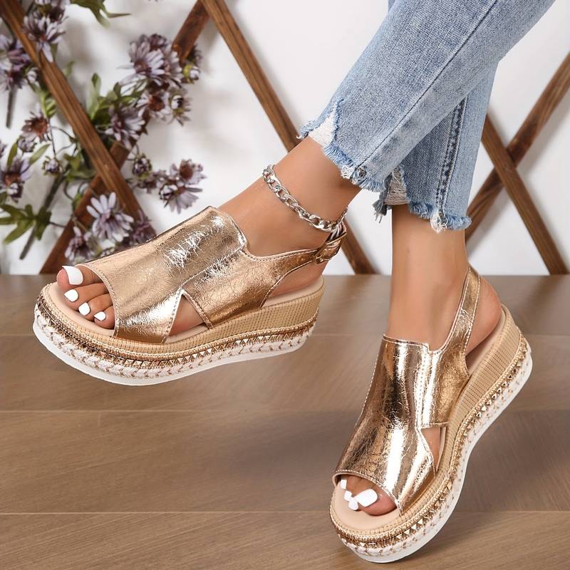 Rosina | Damen Sommer Orthopädische Plateausandalen