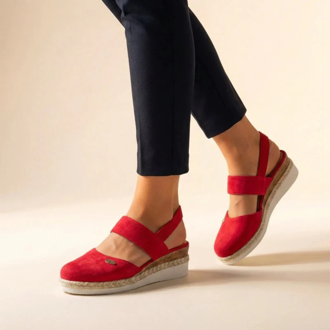 Selin | Damen Komfort Plattform Espadrille-Keilsandalen