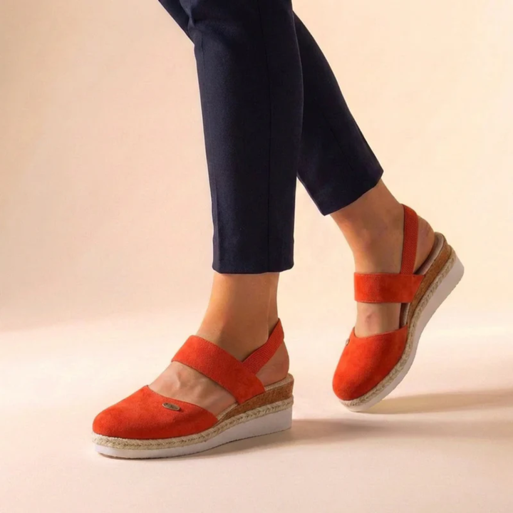 Selin | Damen Komfort Plattform Espadrille-Keilsandalen