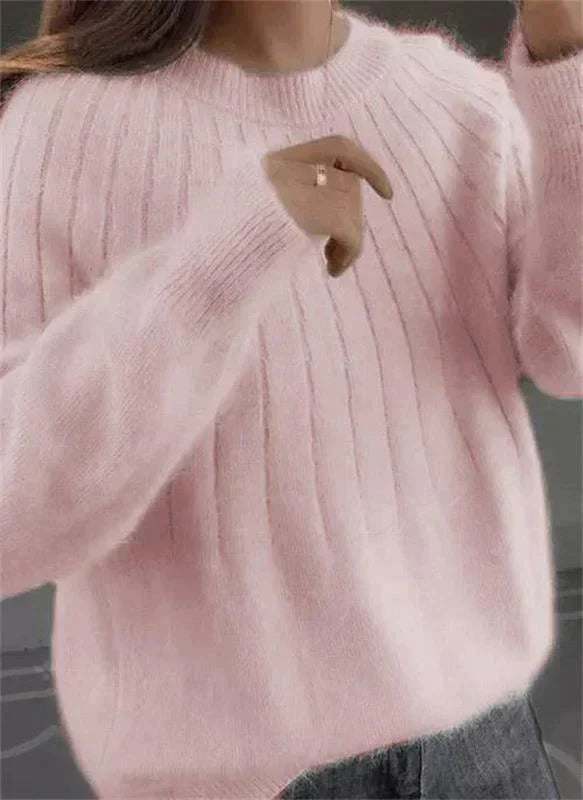 Tessa | Damen Eleganter Kaschmir Strickpullover
