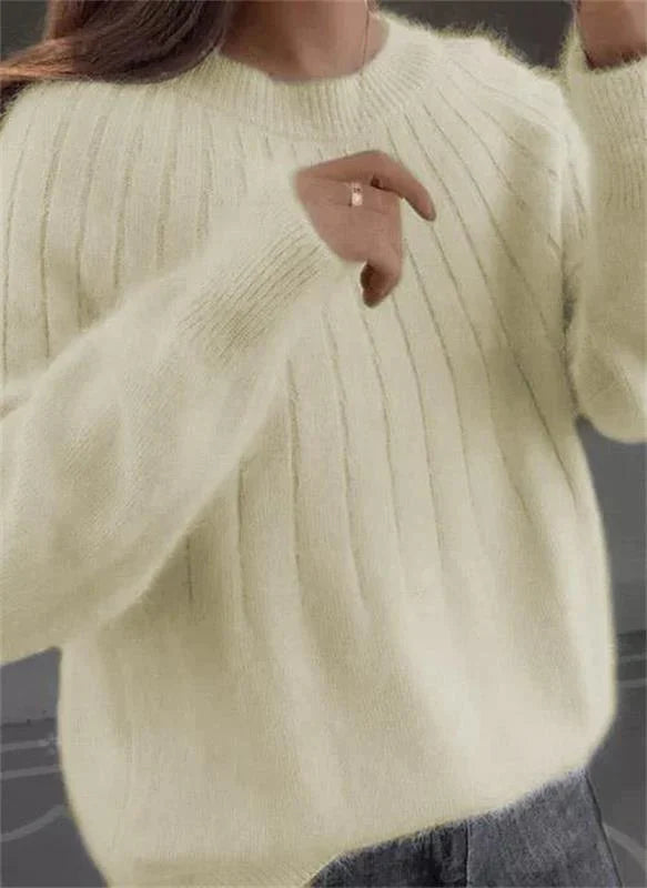 Tessa | Damen Eleganter Kaschmir Strickpullover