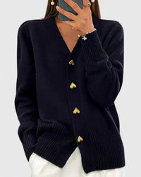 Melody | Damen Eleganter Cardigan mit Knöpfen