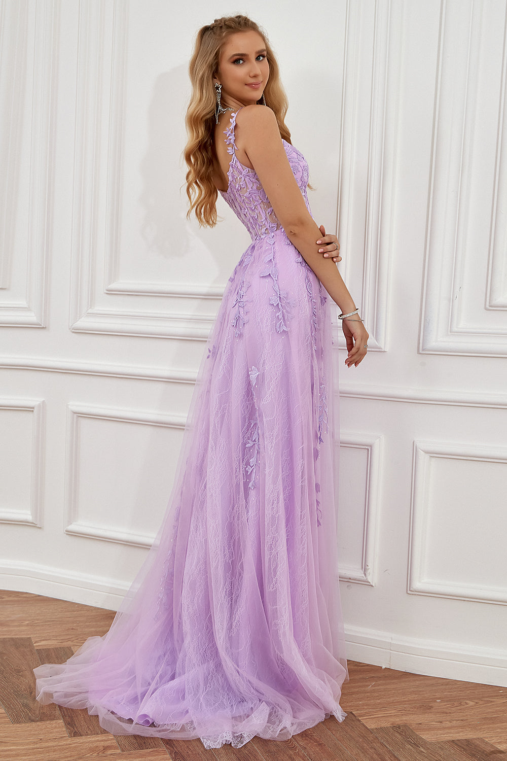 Nicole | Damen Formelles A-Linien Hochzeitsgastkleid