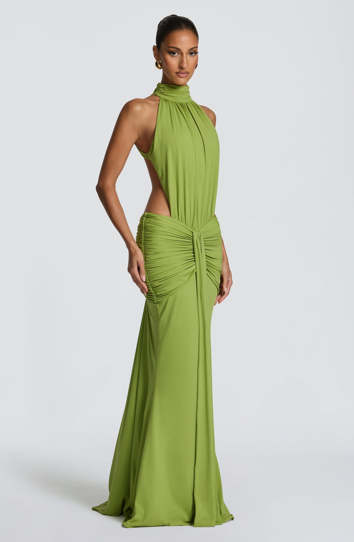 Sonja | Damen Elegantes Neckholder Abendkleid mit Rückenausschnitt