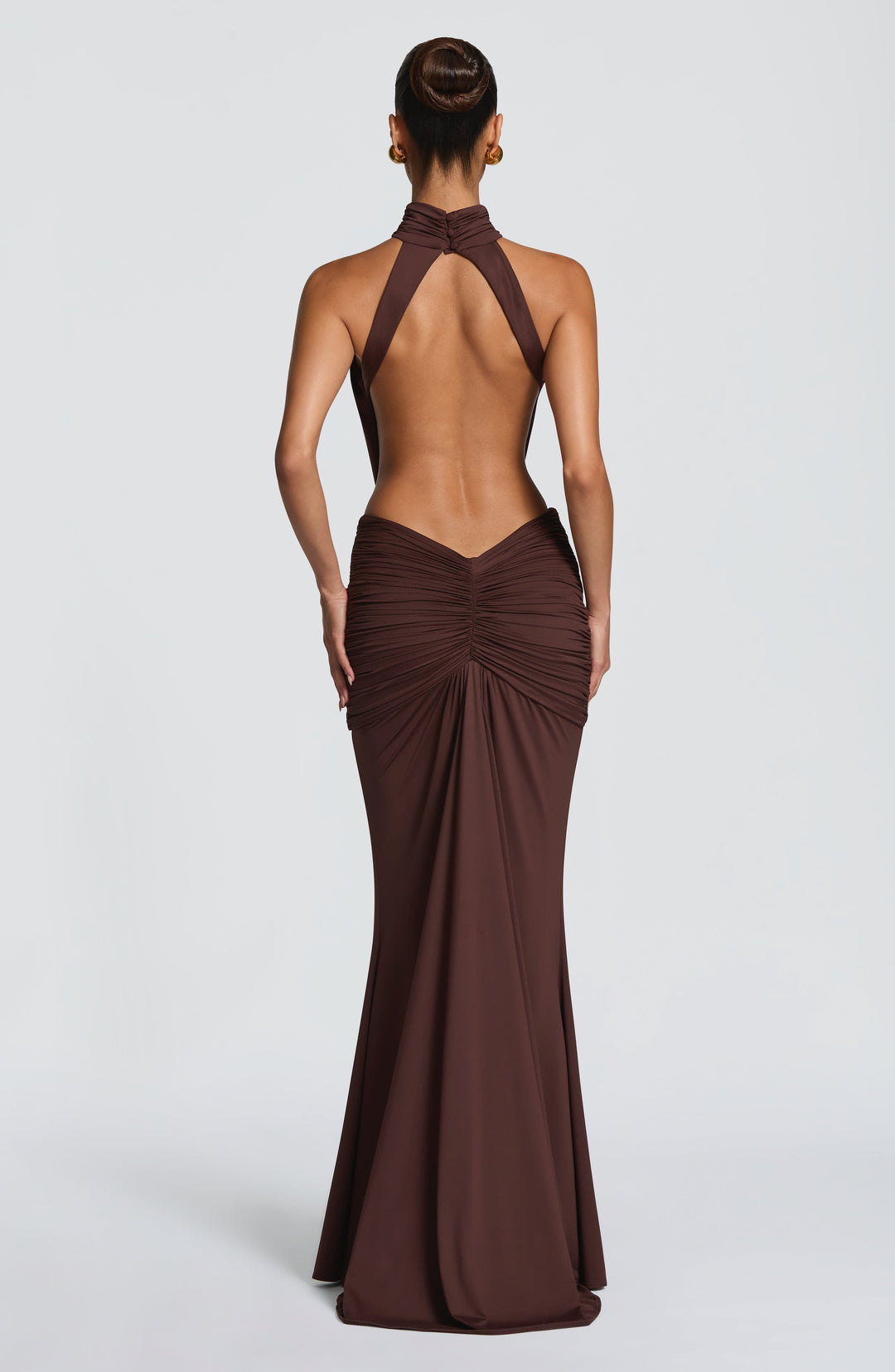 Sonja | Damen Elegantes Neckholder Abendkleid mit Rückenausschnitt