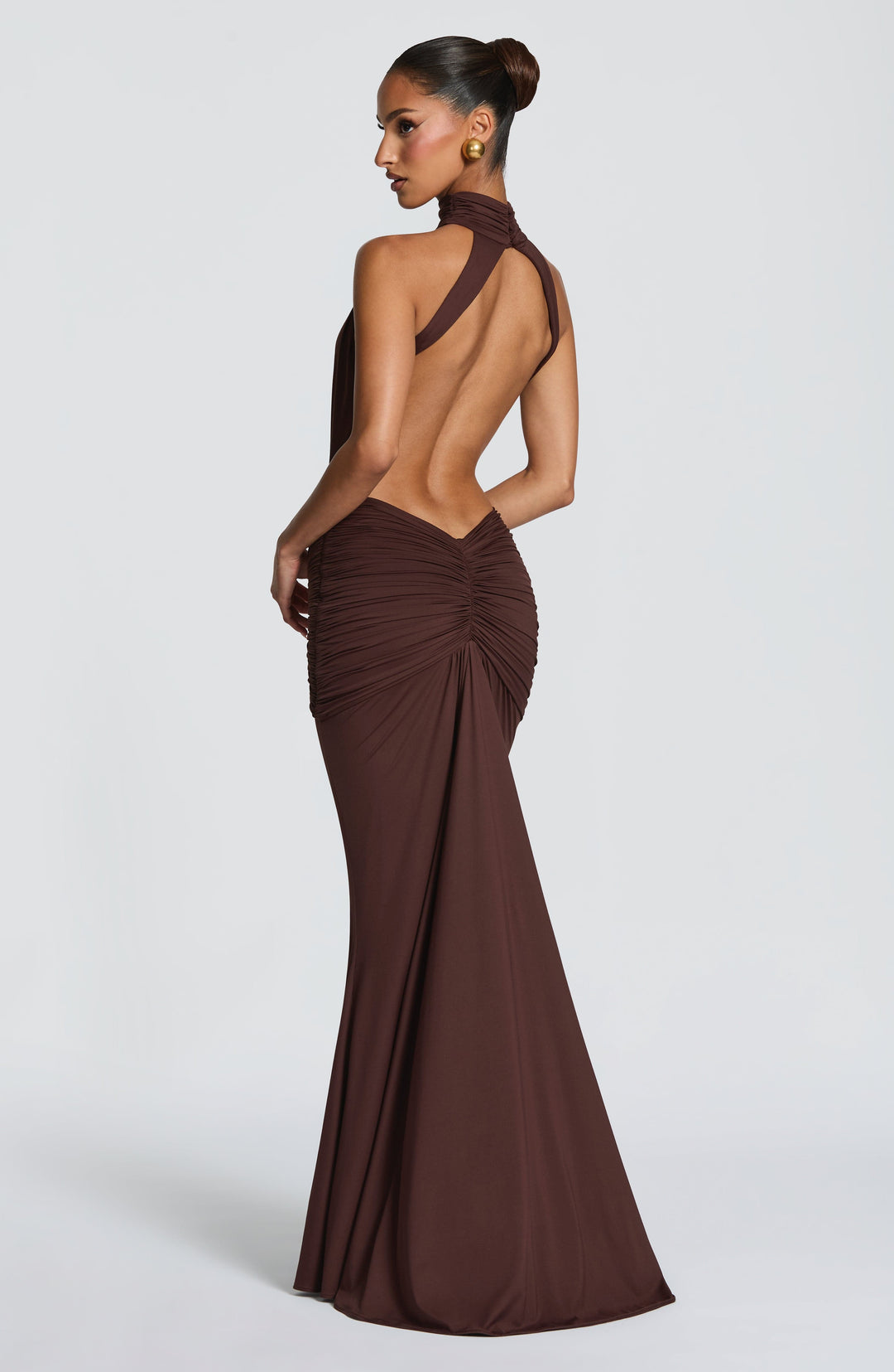Sonja | Damen Elegantes Neckholder Abendkleid mit Rückenausschnitt