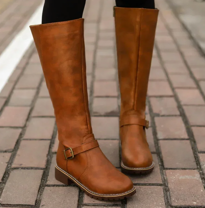 Oda | Damen Lässige Kniehohe Orthopädische Stiefel