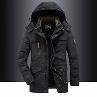 William | Herren Winter Parka Jacke mit Kapuze und warmem Futter