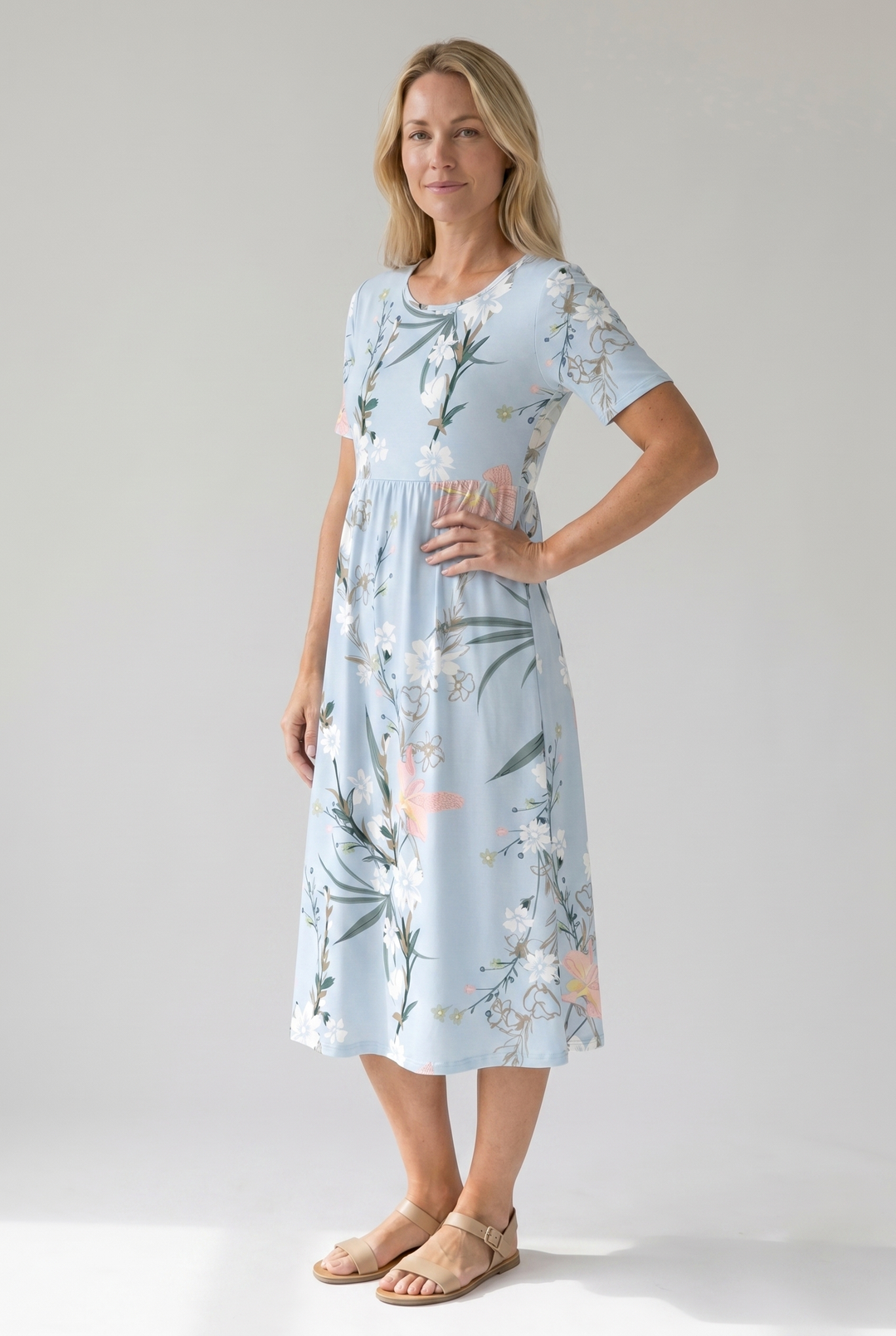 Romy | Damen Bedrucktes Florales Sommerkleid