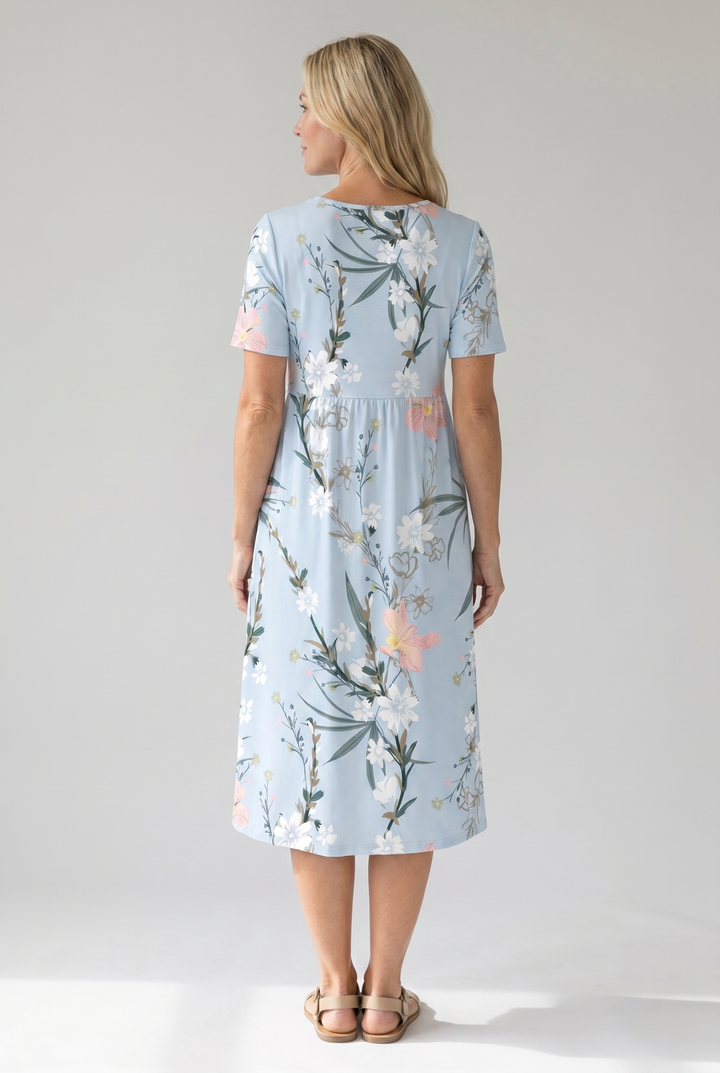 Romy | Damen Bedrucktes Florales Sommerkleid