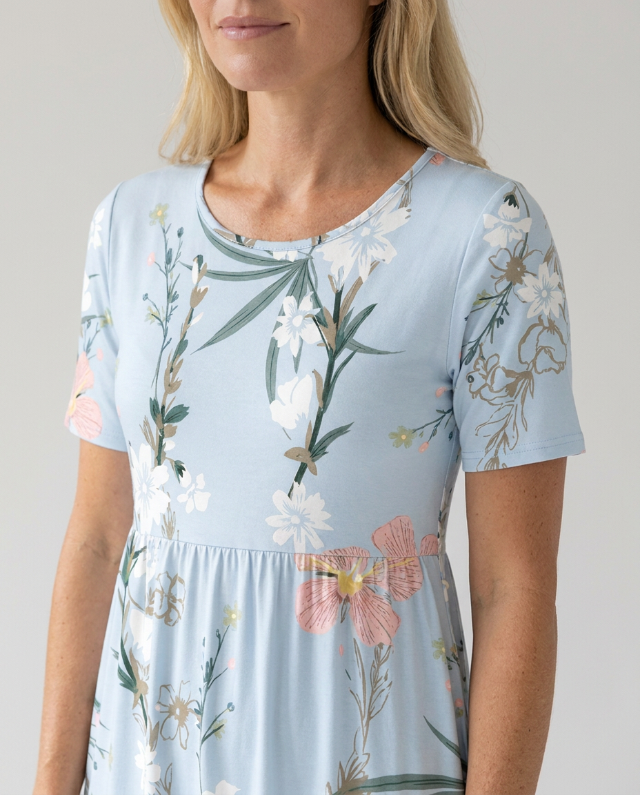Romy | Damen Bedrucktes Florales Sommerkleid
