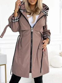 Nadine | Trench-coat décontracté à capuche pour femmes
