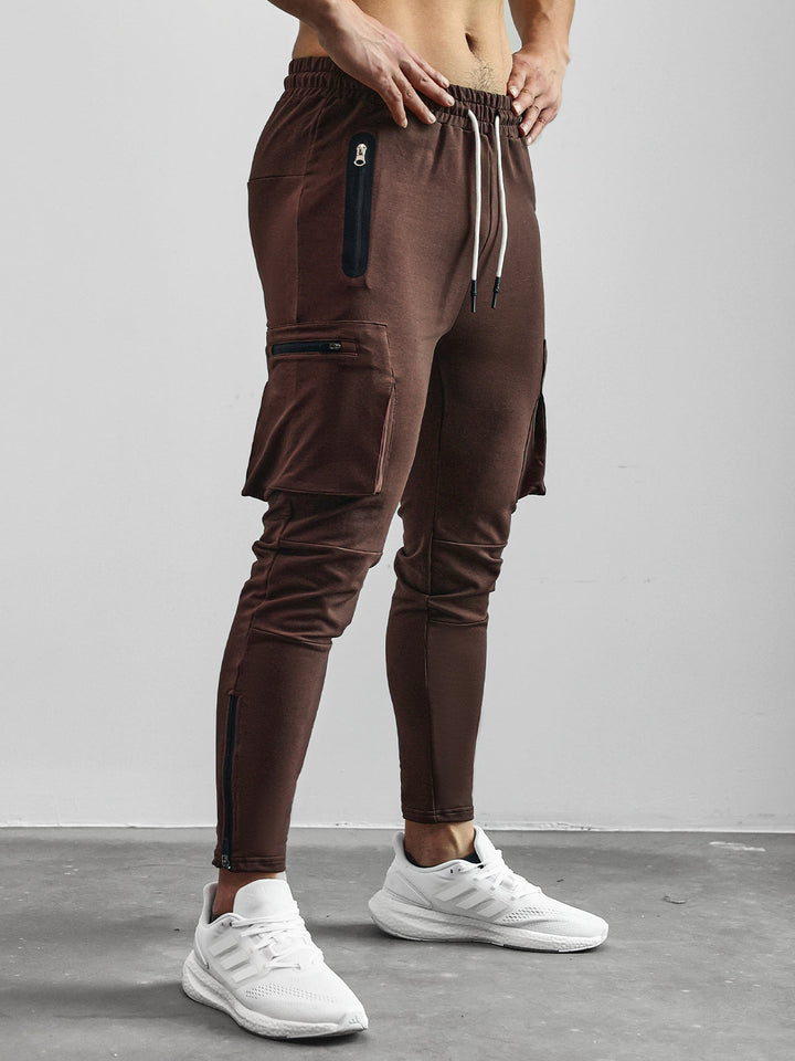 Declan | Herren Bequeme Slim Fit Cargo Jogginghose mit Kordelzug