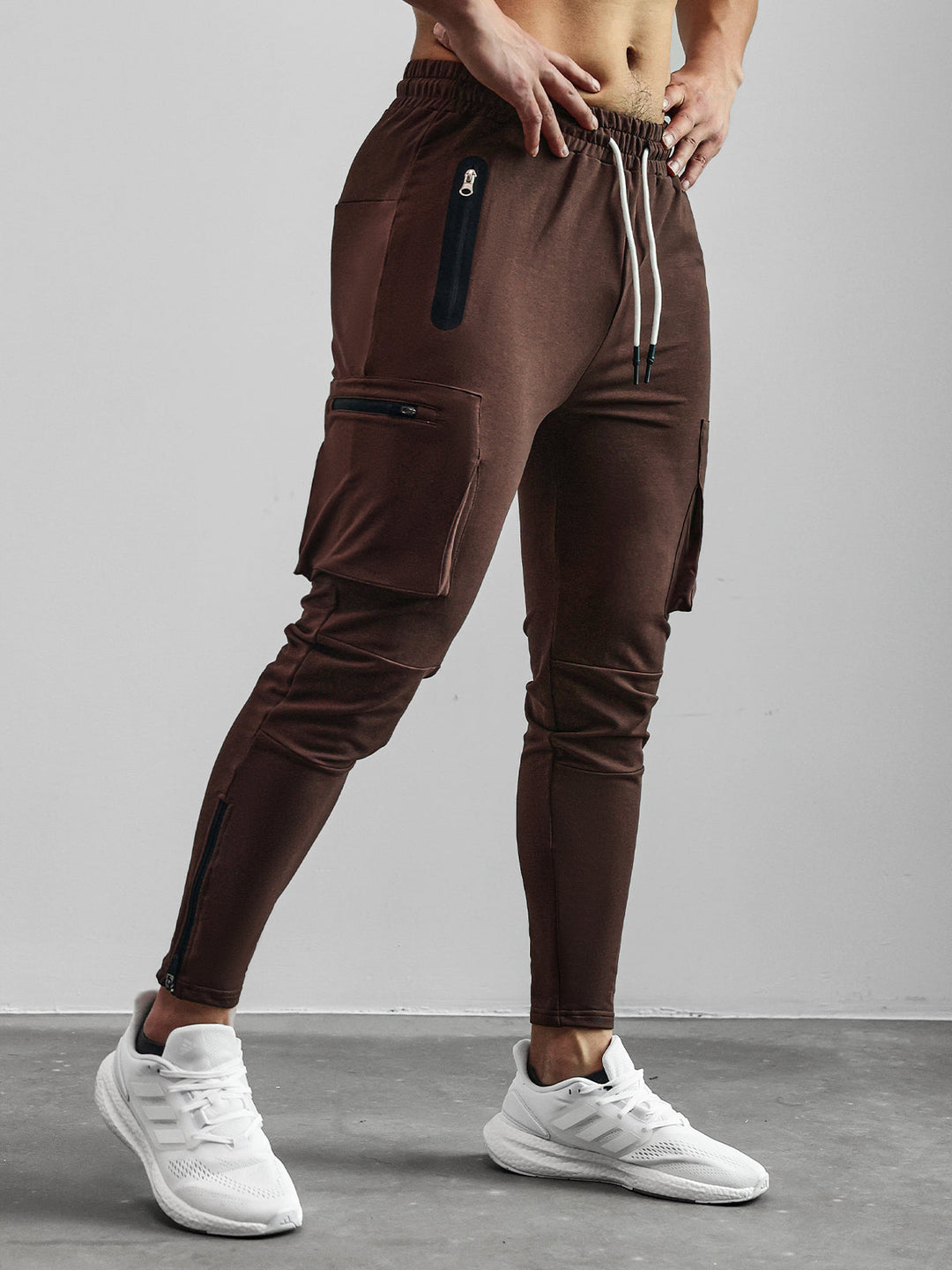 Declan | Herren Bequeme Slim Fit Cargo Jogginghose mit Kordelzug